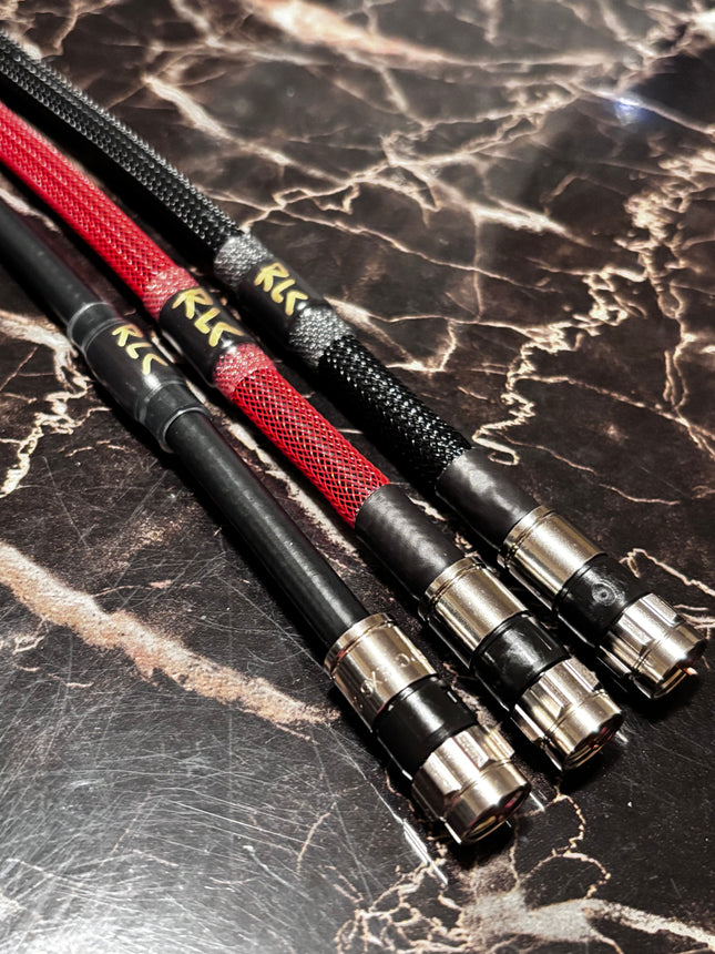 RLC Cables Coax Jumper Wire 9/12/18 Inches – EX6XL Connector, PPC Tri-Shield, Red/Black Braiding, Custom Sizes | Redline Connections